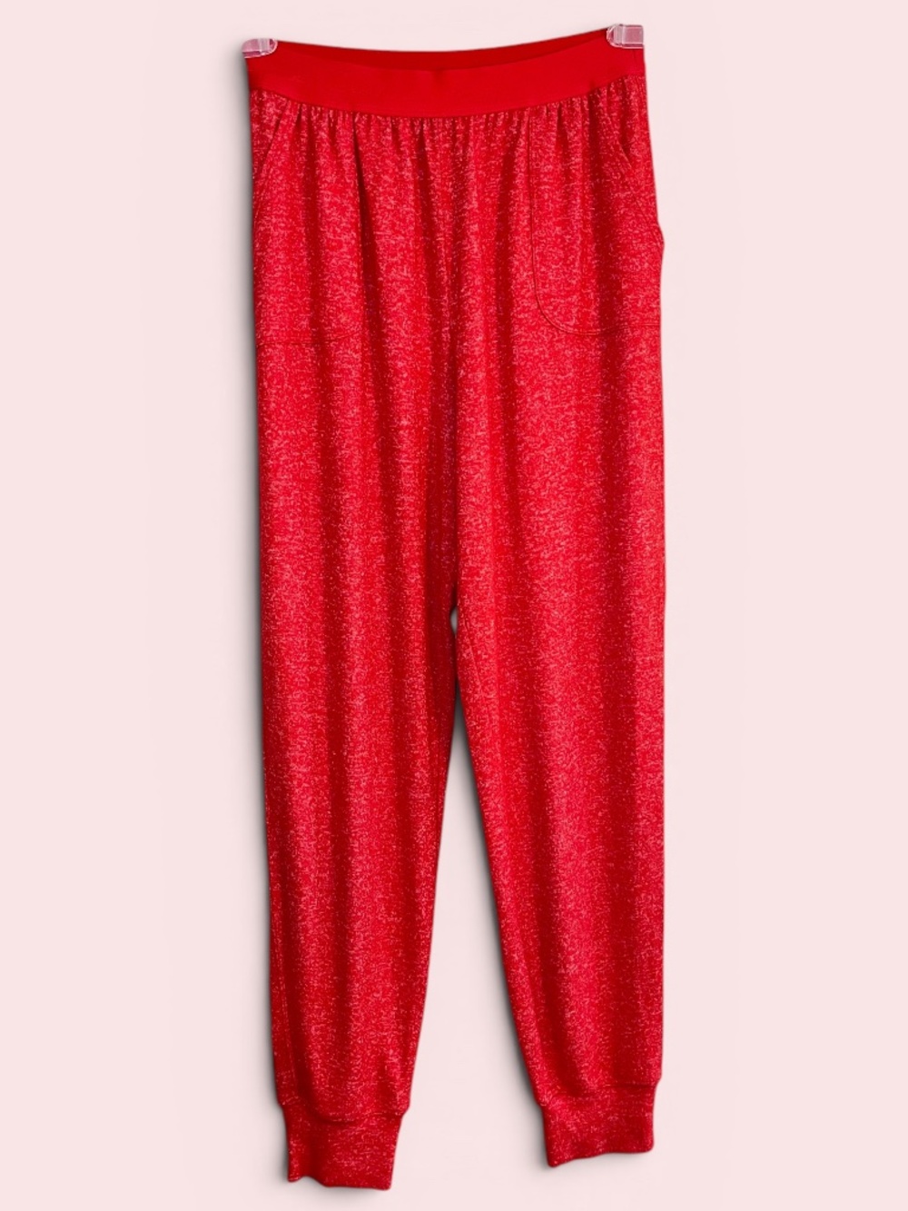 Pink by Victoria's Secret Red Viscose Blend Sleep Pants Size Medium
